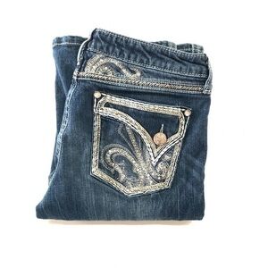 Rock 47 Wrangler Women's Denim Jeans Size W7/8 X L36